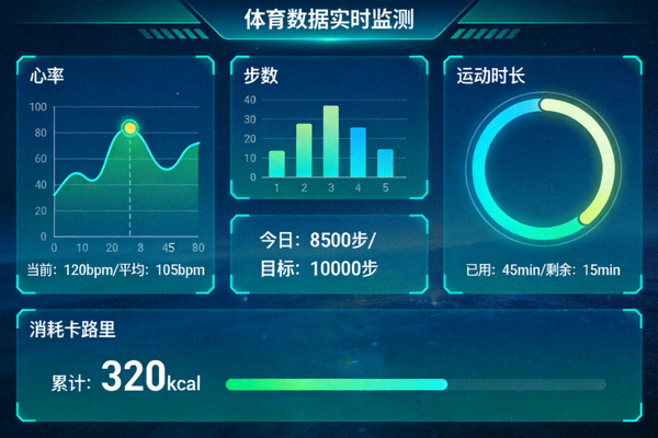 体育数据仪表盘展示